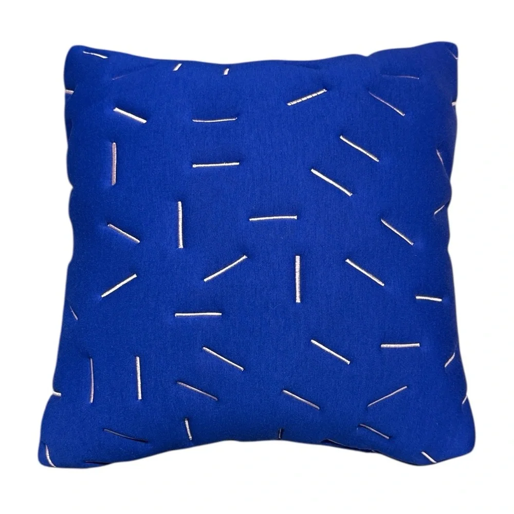 NOMESS Copenhagen Splash Memory Cushion Square Throw Accent Pillow Blue